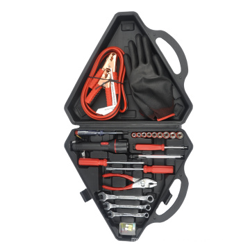 Road Car Emergency Tool Kit With Booster Cable